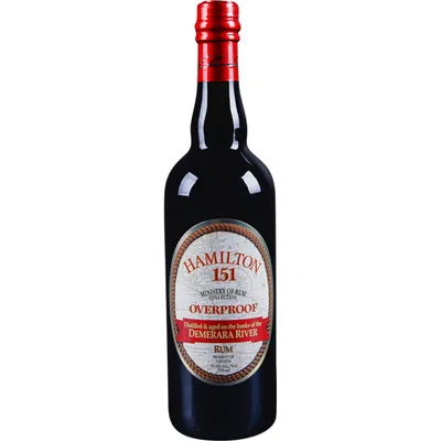 Hamilton Demerara Overproof Rum 151 Proof 750ml Bottle