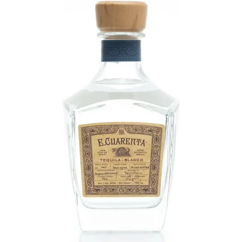 E. Cuarenta Tequila Blanco view 1