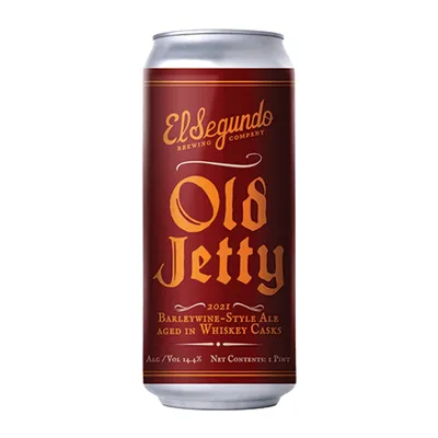 El Segundo Old Jetty Barleywine-Style Ale Aged in Whiskey Casks 16 oz Can