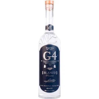 G4 Tequila Blanco, 750 ml Bottle (40% ABV)