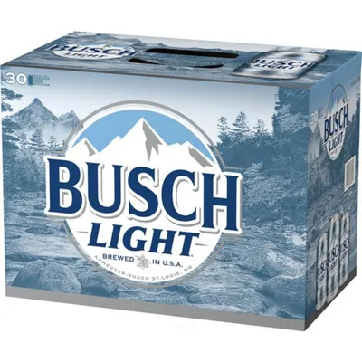 Busch Light 30 Pack 12 oz Cans