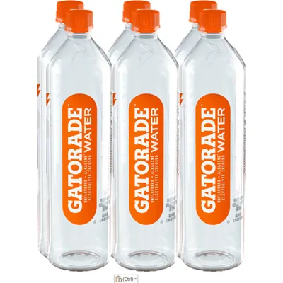 Gatorade Alkaline Electrolyte Infused Purified Bottled Water 1 liter 1liter