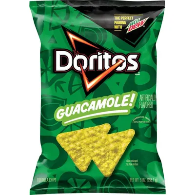 Doritos Guacamole Flavored Tortilla Chips 9 oz Bag
