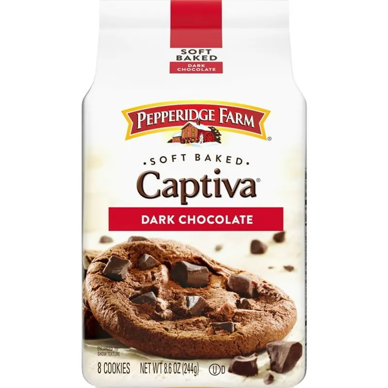 Pepperidge Farm Captiva Dark Chocolate Soft Baked Cookies view 1
