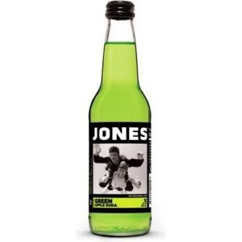 Jones Pure Cane Soda Green Apple view 1
