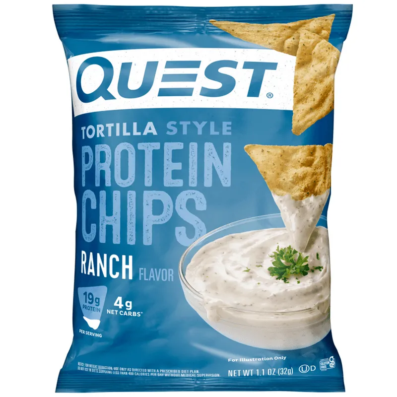 Quest Nutrition Tortilla Style Protein Chips Ranch view 1