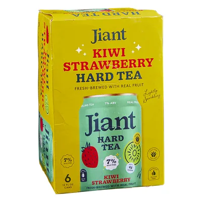 Jiant Kiwi Strawberry Hard Tea 6 Pack 12 oz Cans