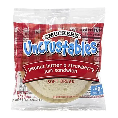 Smucker's Uncrustables Peanut Butter & Strawberry Jam Sandwich 2 oz