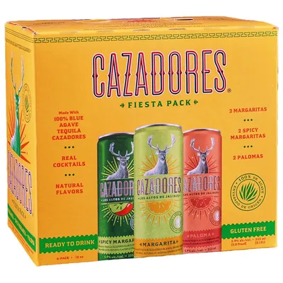 Cazadores Fiesta Pack 6-Pack 72 oz Cans