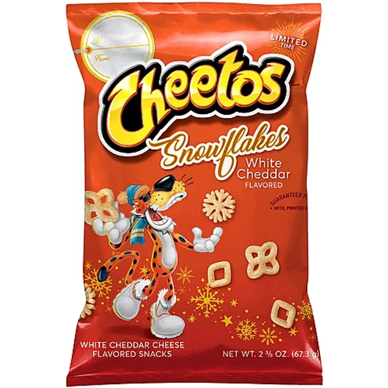Cheetos Snowflakes White Cheddar view 1