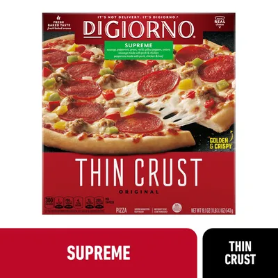 DiGiorno Supreme Thin Crust Pizza 19.1 oz Box