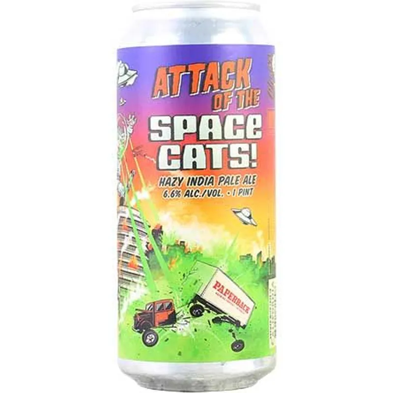 Paperback Attack of the Space Cats! Hazy IPA view 1