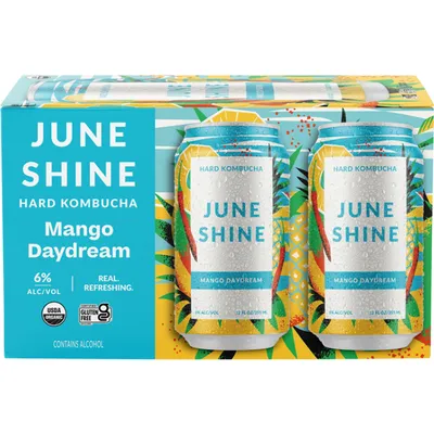 June Shine Mango Daydeam Hard Kombucha 16oz