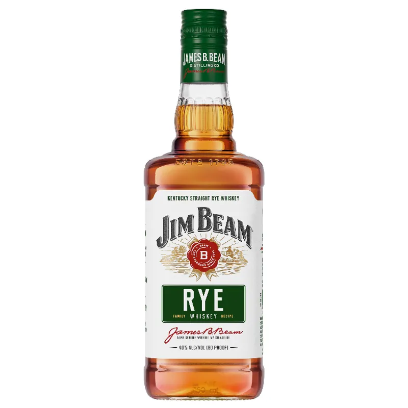 Jim Beam Rye Whiskey view 1