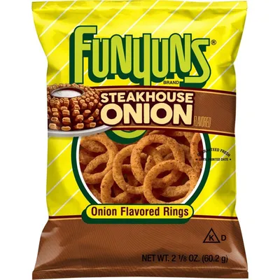 Funyuns Steakhouse Onion Flavored Rings 2.13 oz Bag