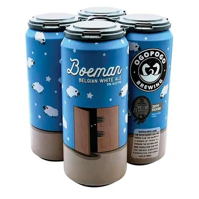 Ogopogo Brewing Boeman Belgian White Ale 4-pack 16 oz cans