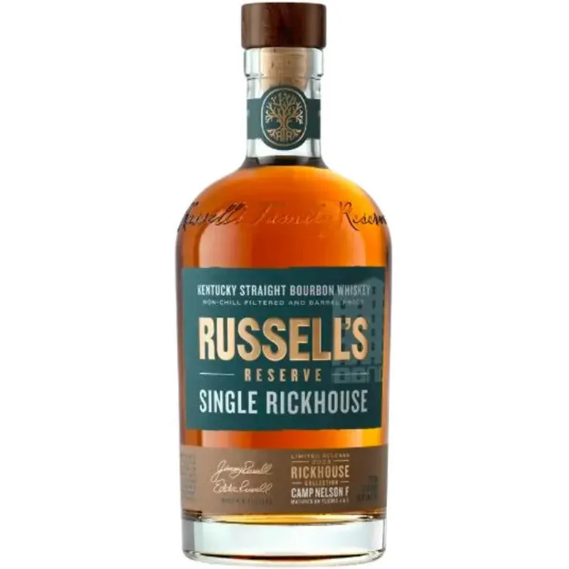 Russell's Reserve Single Rickhouse Camp Nelson F Bourbon Whiskey 2023 view 1