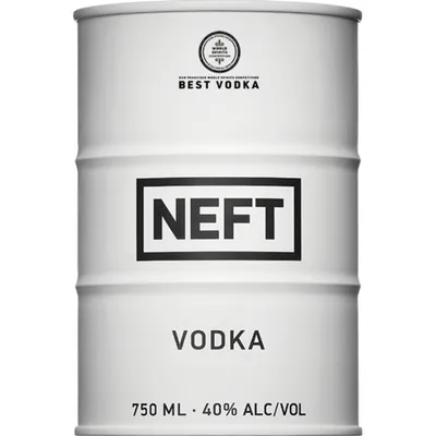 Neft White Barrel Vodka 750 ml bottle (40% ABV)