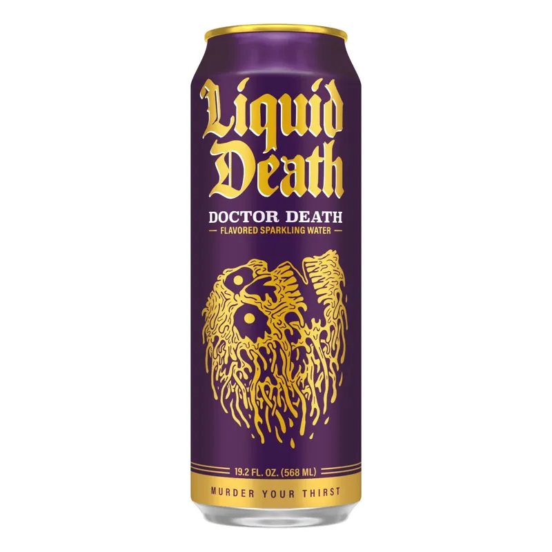 Liquid Death Doctor Death Sparkling Water view 1