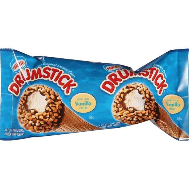 Drumstick Vanilla Cone Ice cream view 1