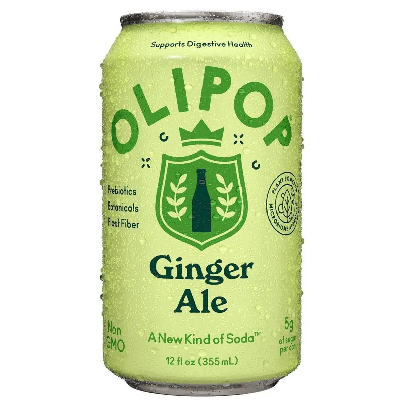 OLIPOP Ginger Ale Prebiotic Soda view 1