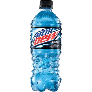 Mountain Dew Voltage Charged with Raspberry Citrus Flavor and Ginseng