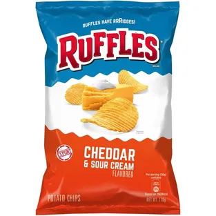 Ruffles Cheddar & Sour Cream Flavored Potato Chips