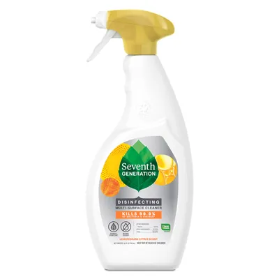 Seventh Generation Disinfecting Multi-Surface Cleaner Lemongrass Citrus 26 oz Bottle