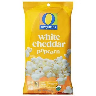 O Organics White Cheddar Popcorn 4 oz Bag