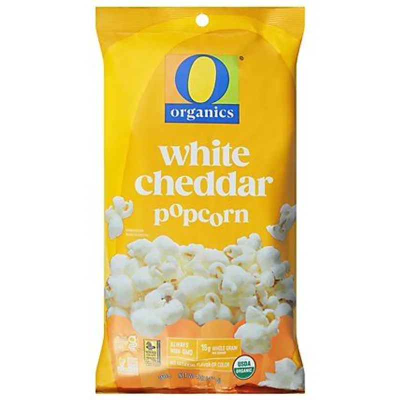 O Organics White Cheddar Popcorn view 1
