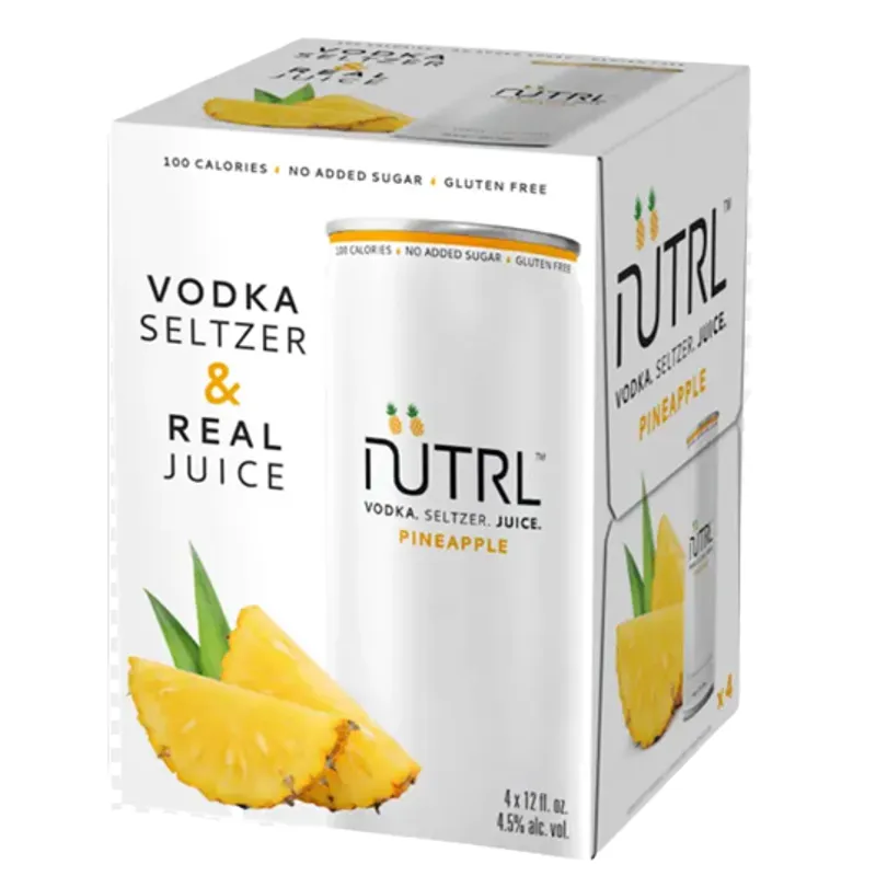 NUTRL Pineapple Vodka Seltzer view 1