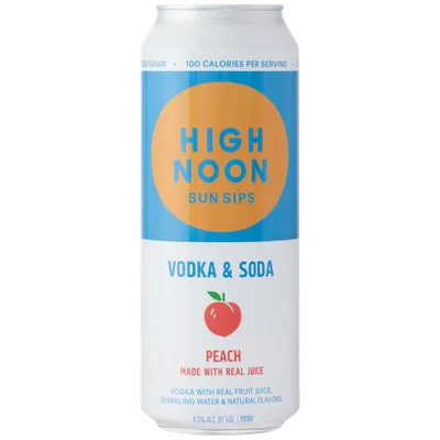 High Noon Vodka Hard Seltzer, Peach, Can 700 Ml