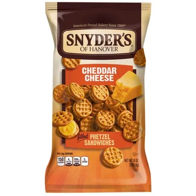 Snyder's of Hanover Cheddar Cheese Filled Pretzel Sandwiches 12 oz