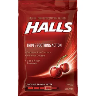 Halls Cherry Cough Drops