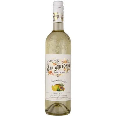 San Antonio Fruit Farm Pineapple Papaya Semi-Sweet White Wine 750 ml