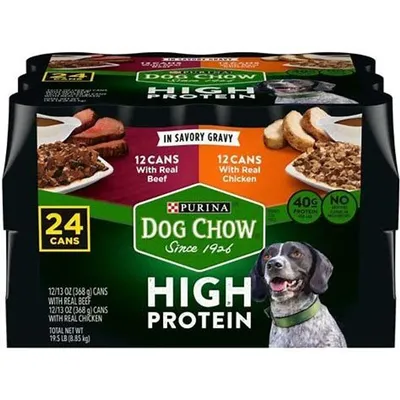 Purina Dog Chow High Protein Chicken in Gravy 13 oz Can