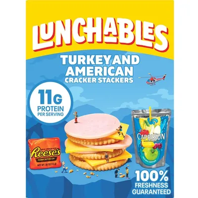 Lunchables Turkey & American Cracker Stackers Fun 8.9oz Box