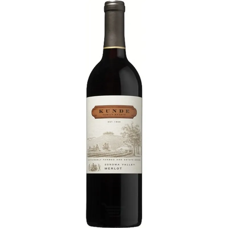 Kunde Family Winery Merlot view 1