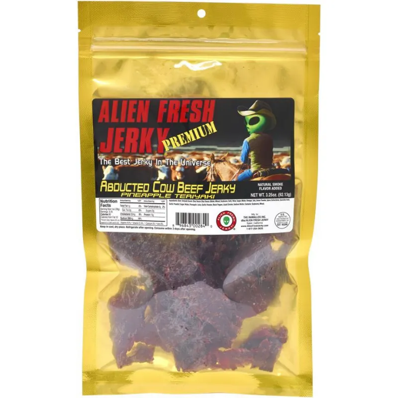Alien Fresh Abducted Cow Pineapple Teriyaki Beef Jerky view 1