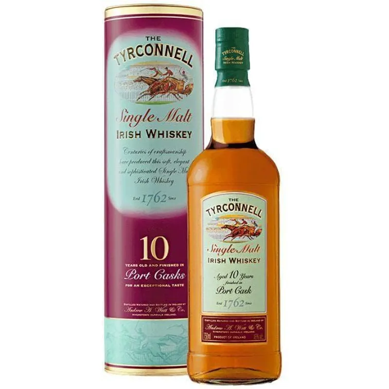 The Tyrconnell 10 Year Old Port Cask Finish Irish Whiskey view 1