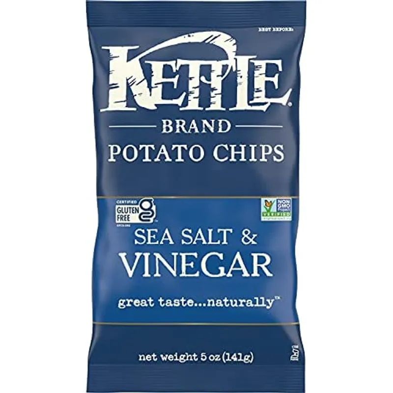 Kettle Potato Chips Sea Salt & Vinegar view 1