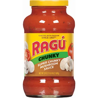 Ragu Super Chunky Sushroom Pasta Sauce 24oz Jar
