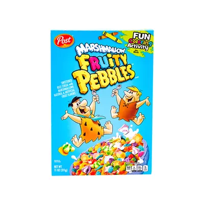 Post Fruity Pebbles Marshmallow Cereal 11 oz Box