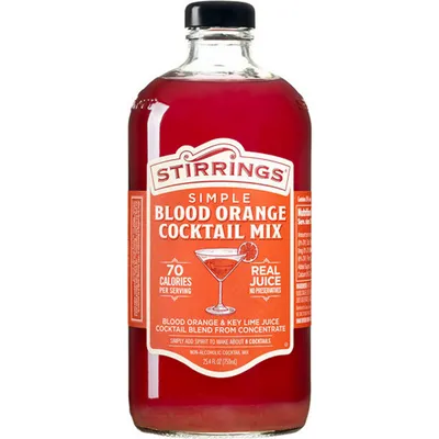 Stirrings Blood Orange Cocktail Mix 750ml Bottle