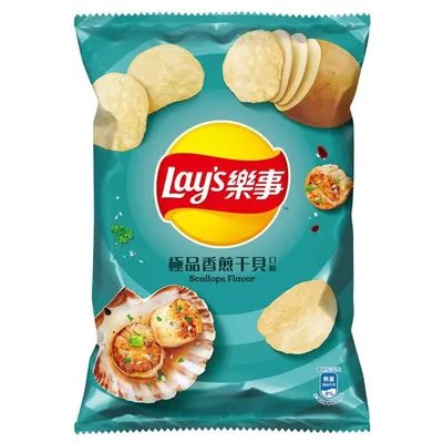 Lay's Scallops Flavor Potato Chips 2.1 oz Bag