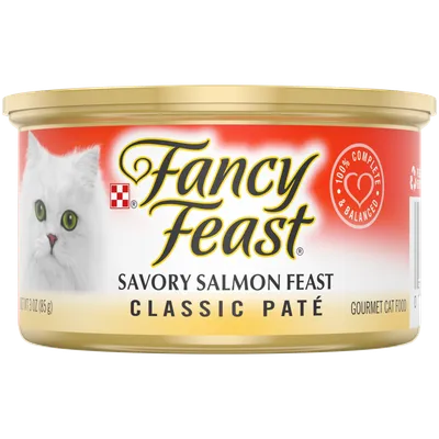 Fancy Feast Savory Salmon Classic Pate Gourmet Wet Cat Food 3oz Can