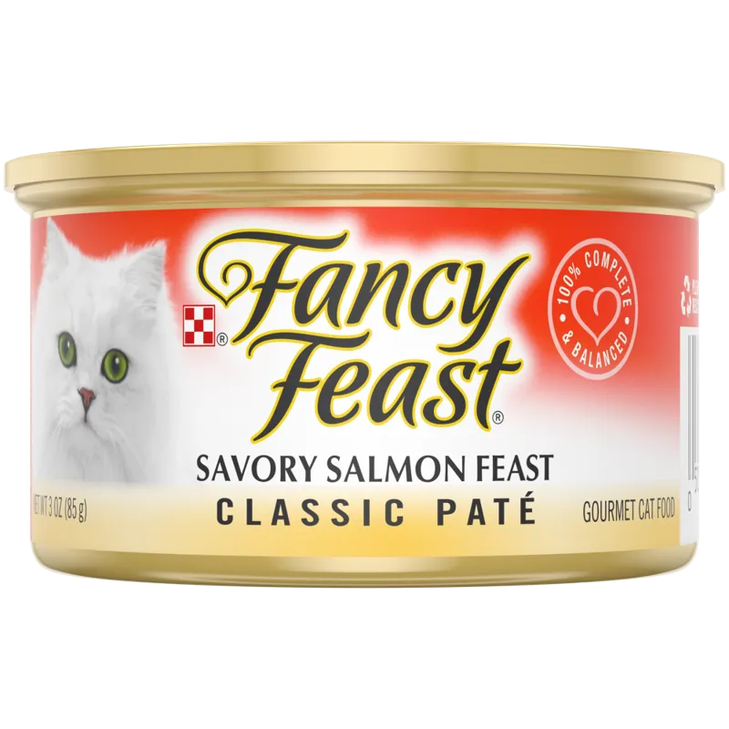 Fancy Feast Savory Salmon Classic Pate Gourmet Wet Cat Food view 1