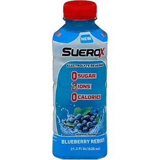 Suerox Blueberry Reboot Electrolyte Drink Plastic