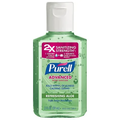 Purell Hand Sanitizer Aloe 2 oz Bottle
