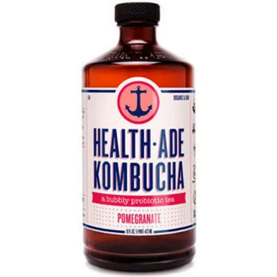 Health Ade Kombucha Pomegranate 16oz Bottle